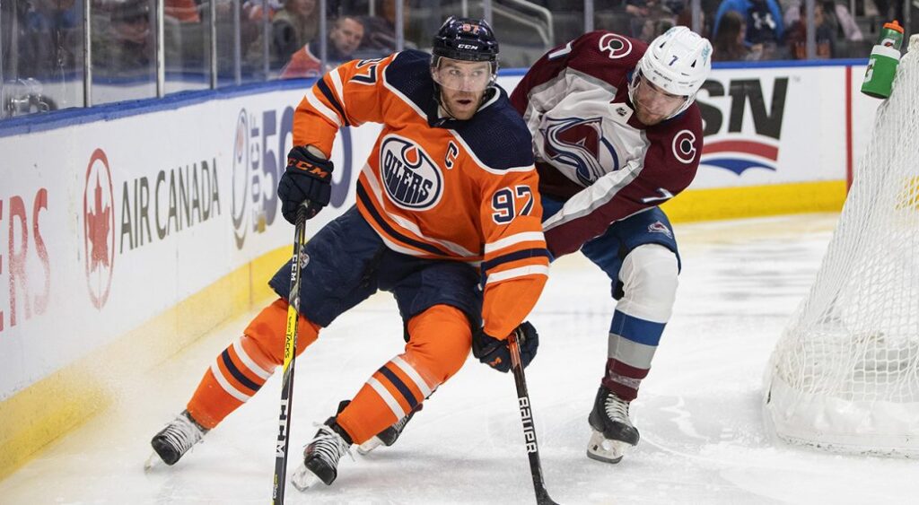 Rivalité entre les Oilers d'Edmonton et l'Avalanche du Colorado.